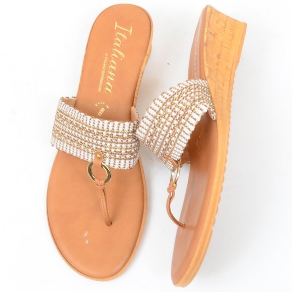 Italiana by Italian Shoemakers Women's Barbyy Wedge Sandals Size 10 - Picture 1 of 8